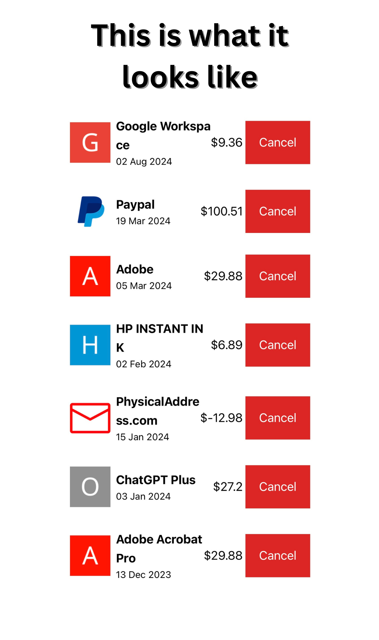 Cancelly Subscriptions Demo